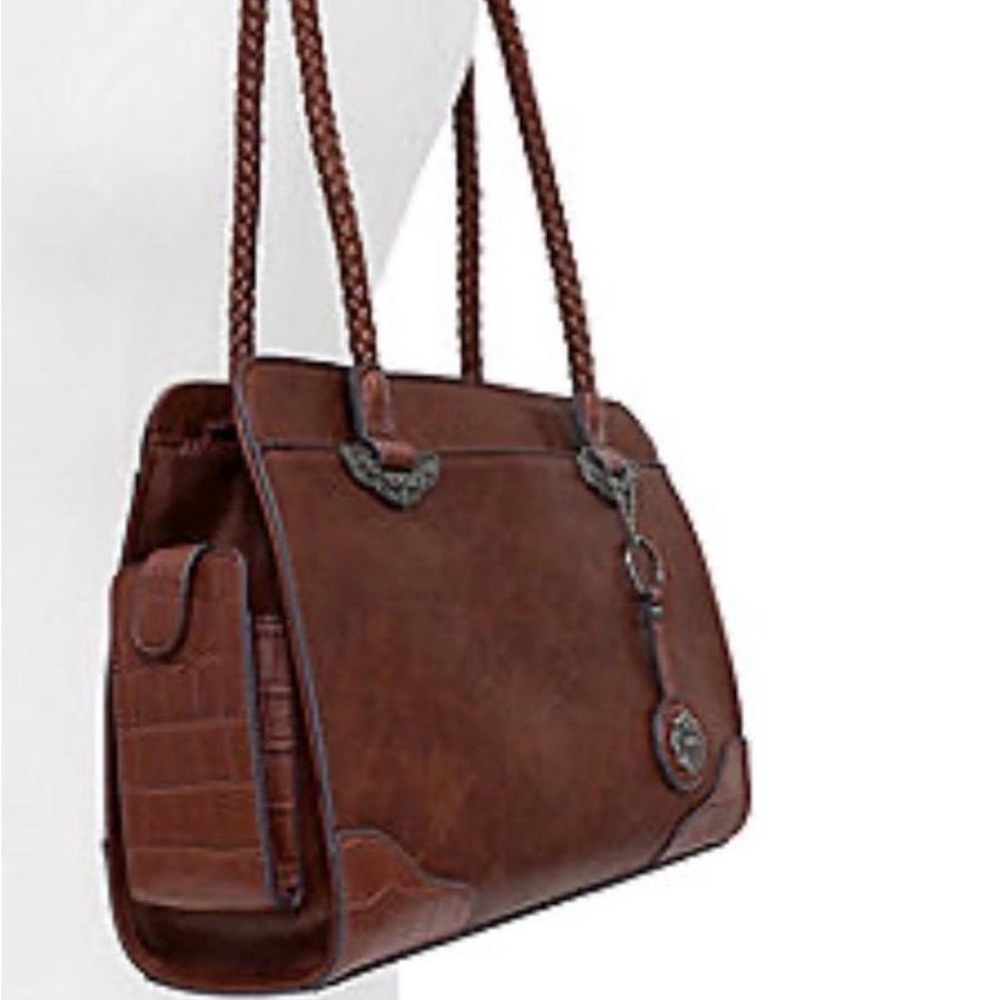 Bueno Brown Leather Shoulder Bag